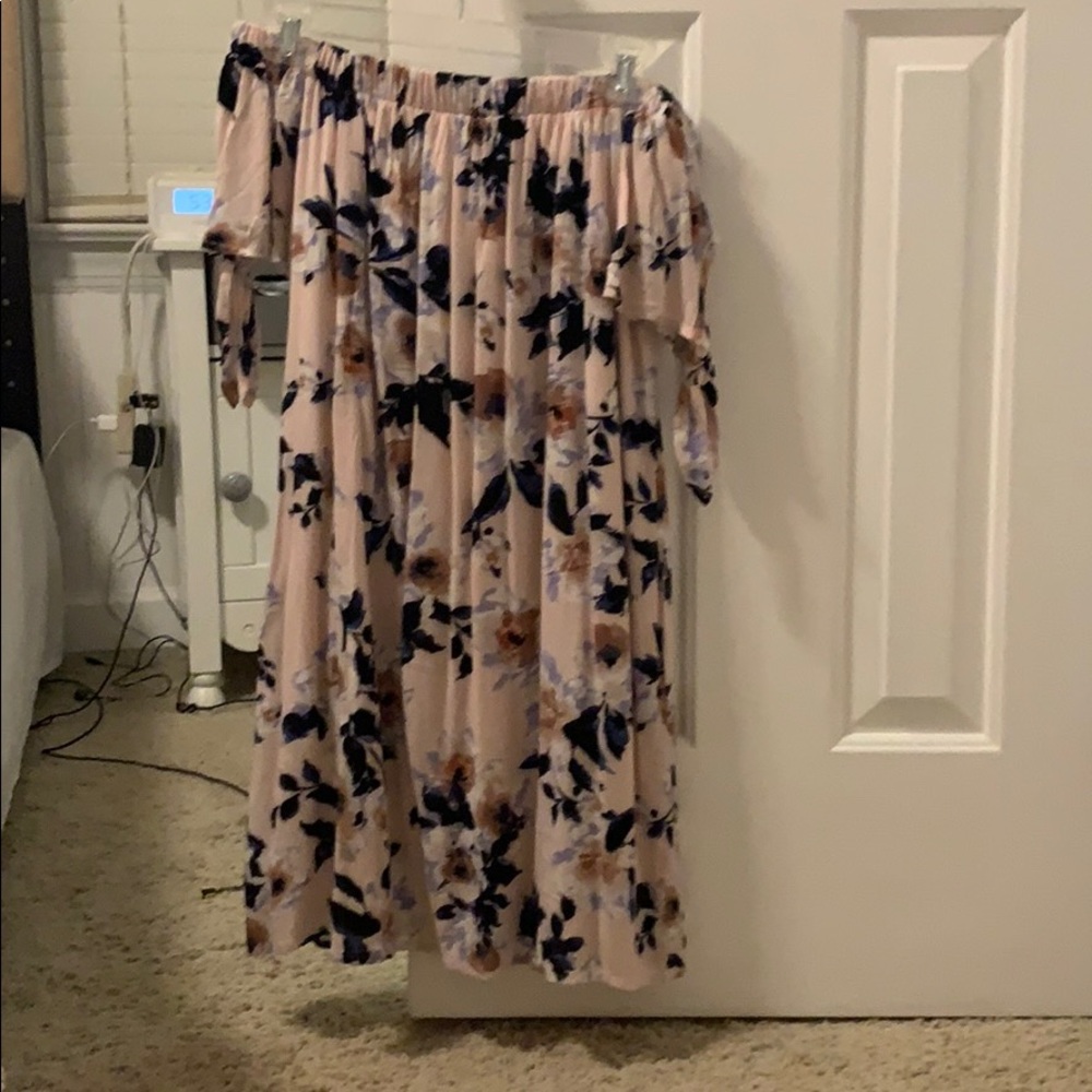 Floral Off the Shoulder Dress